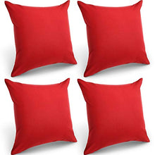Carica l'immagine nel visualizzatore di Gallery, 4 Pacchi Fodere Cuscini Decor Esterno Impermeabili per Balconi, Federa Rosso