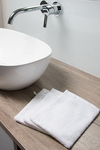 Carica l'immagine nel visualizzatore di Gallery, ZOLLNER 10 Pezzi manopole da Bagno, 16x21 cm, Bianco, 16 x 21 Bianco