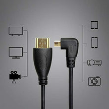 Carica l'immagine nel visualizzatore di Gallery, Cerrxian, cavo HDMI maschio a micro ad angolo retto, adattatore...