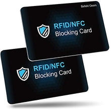 Carica l'immagine nel visualizzatore di Gallery, Protezione RFID, Befekt Gears [2 Pezzi] Carte Anti RFID/NFC, di...