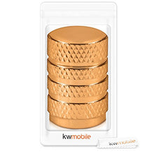 Carica l'immagine nel visualizzatore di Gallery, kwmobile 5en1: coprivalvole Oro - Cappucci per valvole Auto, Moto, oro