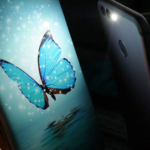 Carica l'immagine nel visualizzatore di Gallery, YiKaDa - Cover per Samsung Galaxy A10 + A10, Glitter Farfalle - Ilgrandebazar