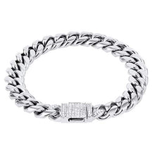 Carica l'immagine nel visualizzatore di Gallery, KRKC&amp;CO Bracciale a Catena Cubana, Cubano Acciaio Grosso Uomo in... - Ilgrandebazar