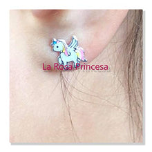 Carica l'immagine nel visualizzatore di Gallery, LRP - Magical orecchini per bambini a forma di unicorno, in argento Sterling... - Ilgrandebazar