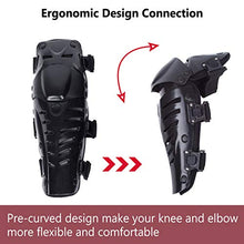 Carica l'immagine nel visualizzatore di Gallery, KINGUARD Moto Ginocchiere Motocicletta Ginocchio Protezioni Guard Nero - Ilgrandebazar