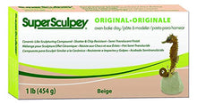 Carica l'immagine nel visualizzatore di Gallery, Polyform Products Company Super Sculpey Polymer Clay 1 Pound-Beige, Argilla - Ilgrandebazar