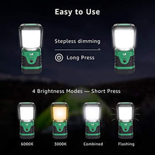 Carica l'immagine nel visualizzatore di Gallery, LE Lampada da Campeggio LED, Lanterna 4400mAh Ricaricabile USB,...