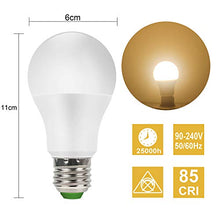 Carica l'immagine nel visualizzatore di Gallery, Lampadina Con Sensore, 7W E27 LED con 4x Sensore