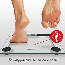Carica l'immagine nel visualizzatore di Gallery, Salter bilancia pesapersona, Piattaforma compatta in vetro temperato,...