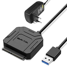 Carica l'immagine nel visualizzatore di Gallery, POSUGEAR Cavo da USB 3.0 a SATA I/II/III per SSD HDD 2,5/3,5 3.5