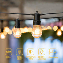 Carica l'immagine nel visualizzatore di Gallery, Catena Luminosa Esterno,OxyLED 39 Metri Luci Natale Bianco Caldo-39m