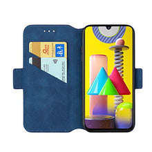 Carica l'immagine nel visualizzatore di Gallery, HHUIWIND Custodia Samsung Galaxy M31 + Pellicola M31, Striscia-Blu