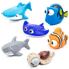 Carica l'immagine nel visualizzatore di Gallery, MOOKLIN 6pcs Giocattoli da Bagnetto per Bambini, Pupazzetti Il Bagno,...