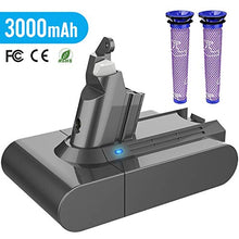 Carica l'immagine nel visualizzatore di Gallery, Yaber 3000mAh Batteria di Ricambio per Dyson V6 DC62 DC59 DC61 DC58 Animale...