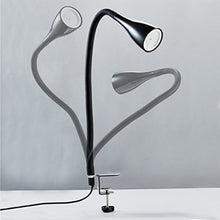 Carica l'immagine nel visualizzatore di Gallery, Lampada LED da tavolo con morsetto dimmerabile, include lampadina 5W Nero - Ilgrandebazar