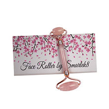 Carica l'immagine nel visualizzatore di Gallery, Derma Roller Quarzo Rosa 100% Trattamento Viso Rilassante Linfodrenante... - Ilgrandebazar
