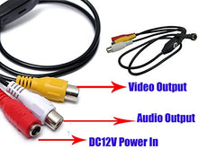 Carica l'immagine nel visualizzatore di Gallery, Vanxse Cctv Mini telecamera di sicurezza spia 3,6 mm 90 gradi HD 1000tvl 6...