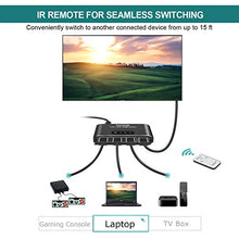 Carica l'immagine nel visualizzatore di Gallery, HDMI Switch, Techole Alluminio Splitter 3 In 1 Uscita con Telecomando,...