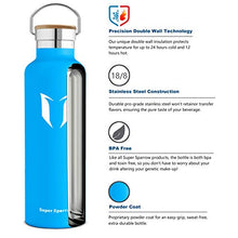 Carica l'immagine nel visualizzatore di Gallery, Super Sparrow Bottiglia d'Acqua con Isolamento a Vuoto 1000ml-32oz, Cielo Blu