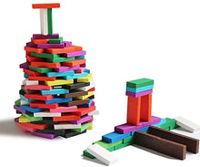 Carica l'immagine nel visualizzatore di Gallery, Set da 240 Pezzi Domino Kit di Costruzione per Raduno in Legno Standard...
