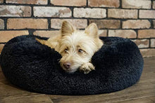 Carica l'immagine nel visualizzatore di Gallery, Cuccia per cani e gatti, esclusiva e morbida cuccia Diametro 70 cm, Nero