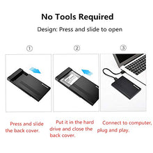 Carica l'immagine nel visualizzatore di Gallery, GeekerChip 2.5 inch USB 3.0 HDD SSD Case Esterno per Disco Rigido Nero