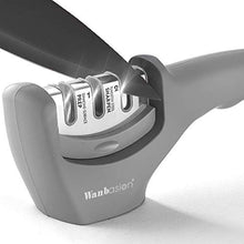 Carica l'immagine nel visualizzatore di Gallery, Wanbasion Grigio Affilacoltelli da Cucina Professionale Manuale Sharp,...