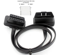 Carica l'immagine nel visualizzatore di Gallery, LoongGate OBD-II OBD2 Cavo di prolunga Profilo Ultra Basso - 1 to 1 Flat 0.6m - Ilgrandebazar
