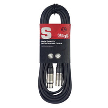 Carica l'immagine nel visualizzatore di Gallery, Stagg Cavo di Alta Qualita XLRf to XLRm Plug Microphone, 6m, Nero - Ilgrandebazar