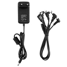 Carica l'immagine nel visualizzatore di Gallery, Donner Adattatore 9V DC 1A Alimentatore per i Pedali Cavo a 5 Vie 1