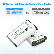 Carica l'immagine nel visualizzatore di Gallery, Powerextra - Set di 2 batterie ricambio NP-BX1 e caricabatterie doppio...
