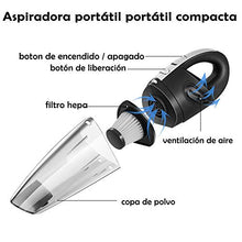 Carica l'immagine nel visualizzatore di Gallery, Newdora Aspirapolvere per Auto a Batteria Interni 5000PA Aspiratore...