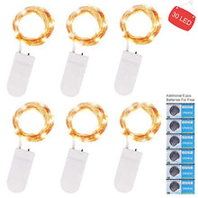 Carica l'immagine nel visualizzatore di Gallery, Kolpop 3m 30 LED Lucine Decorative a Batteria (6 pezzi), Luci Filo di...