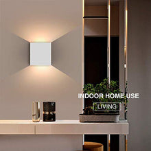 Carica l'immagine nel visualizzatore di Gallery, 2 Pezzi 6W LED Applique da parete Lampada Parete Bianco Caldo 3000k... - Ilgrandebazar