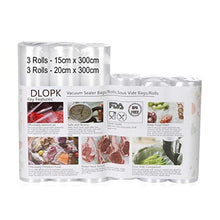 Carica l'immagine nel visualizzatore di Gallery, Sottovuoto Sacchetti Rotoli da 3 6 Packs 15X300cm and 20x300cm - Ilgrandebazar