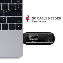 Carica l'immagine nel visualizzatore di Gallery, Walkercam M1 Lettore MP3 USB con radio FM, supporto per lettore musicale Nero