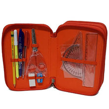 Carica l'immagine nel visualizzatore di Gallery, Astuccio scuola Ferrari 3 zip-scomparti originale, completo di cancelleria,...