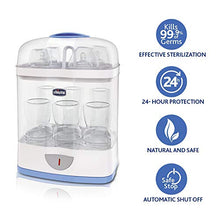 Carica l'immagine nel visualizzatore di Gallery, Chicco SterilNatural Sterilizzatore 2 in 1, Per 6 Biberon di 330 ml, Bianco