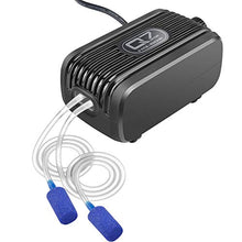 Carica l'immagine nel visualizzatore di Gallery, IREENUO Ossigenatore per Acquario, 3W - 2 * 150L/H Silenzioso Pompa 2 uscita - Ilgrandebazar