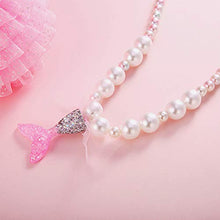 Carica l'immagine nel visualizzatore di Gallery, PowerKing Collana per Bambini, Set di Gioielli da Principessa con Rosa