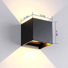 Carica l'immagine nel visualizzatore di Gallery, 12W Lampade da Parete per Esterno / Interni Led, Applique Nero - Ilgrandebazar