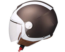 Carica l'immagine nel visualizzatore di Gallery, CGM Casco Demi Jet 107V POSITANO Marrone Opaco Lunga, S Small, marrone