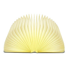 Carica l'immagine nel visualizzatore di Gallery, Lixada Libro Lampada Luce LED di legno Pieghevole Luci Booklight Bianco Caldo - Ilgrandebazar