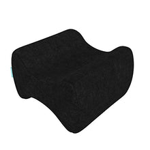 Carica l'immagine nel visualizzatore di Gallery, bonmedico Cuscino Ergonomico per Ginocchio e Gambe, in Memory Nero - Ilgrandebazar