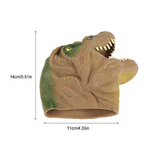 Carica l'immagine nel visualizzatore di Gallery, Dinosauro Mano Puppet Gloves, 6 Pollici Tyrannosaurus Rex Gioco di Marrone - Ilgrandebazar