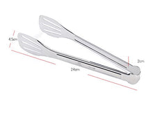 Carica l'immagine nel visualizzatore di Gallery, TEERFU pinze da cucina in acciaio INOX, confezione 3,... - Ilgrandebazar