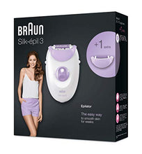 Carica l'immagine nel visualizzatore di Gallery, Braun Silk-épil 3 3-170 Epilatore Elettrico con Cavo e 1 Accessorio, luce Smartlight, Viola