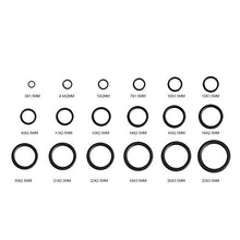 Carica l'immagine nel visualizzatore di Gallery, Set di 279 pezzi 18 misure kit assortimento O-ring in gomma,...