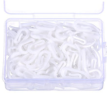Carica l'immagine nel visualizzatore di Gallery, Outus 100 Pezzi Gancio Tenda Plastica Bianco 2.8 da 1.2 cm per di...