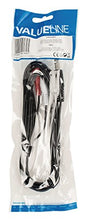 Carica l'immagine nel visualizzatore di Gallery, Valueline - Cavo adattatore jack audio/stereo, 2 m x 6,35 mm, maschio a 2...